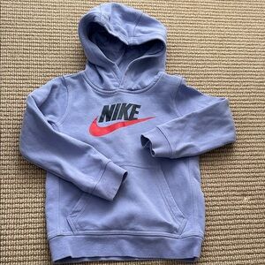 Nike Kids Lavender Hoodie with Red Logo